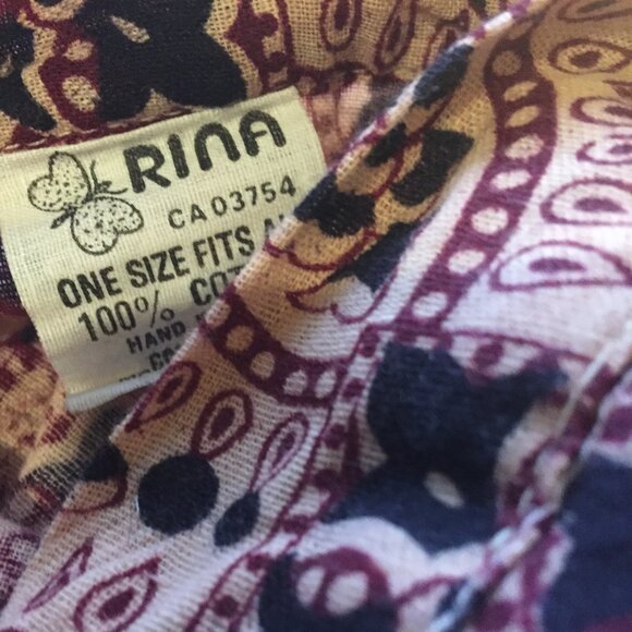 VINTAGE RINA BLOCK PRINT WRAP SKIRTS - Picture 6 of 6